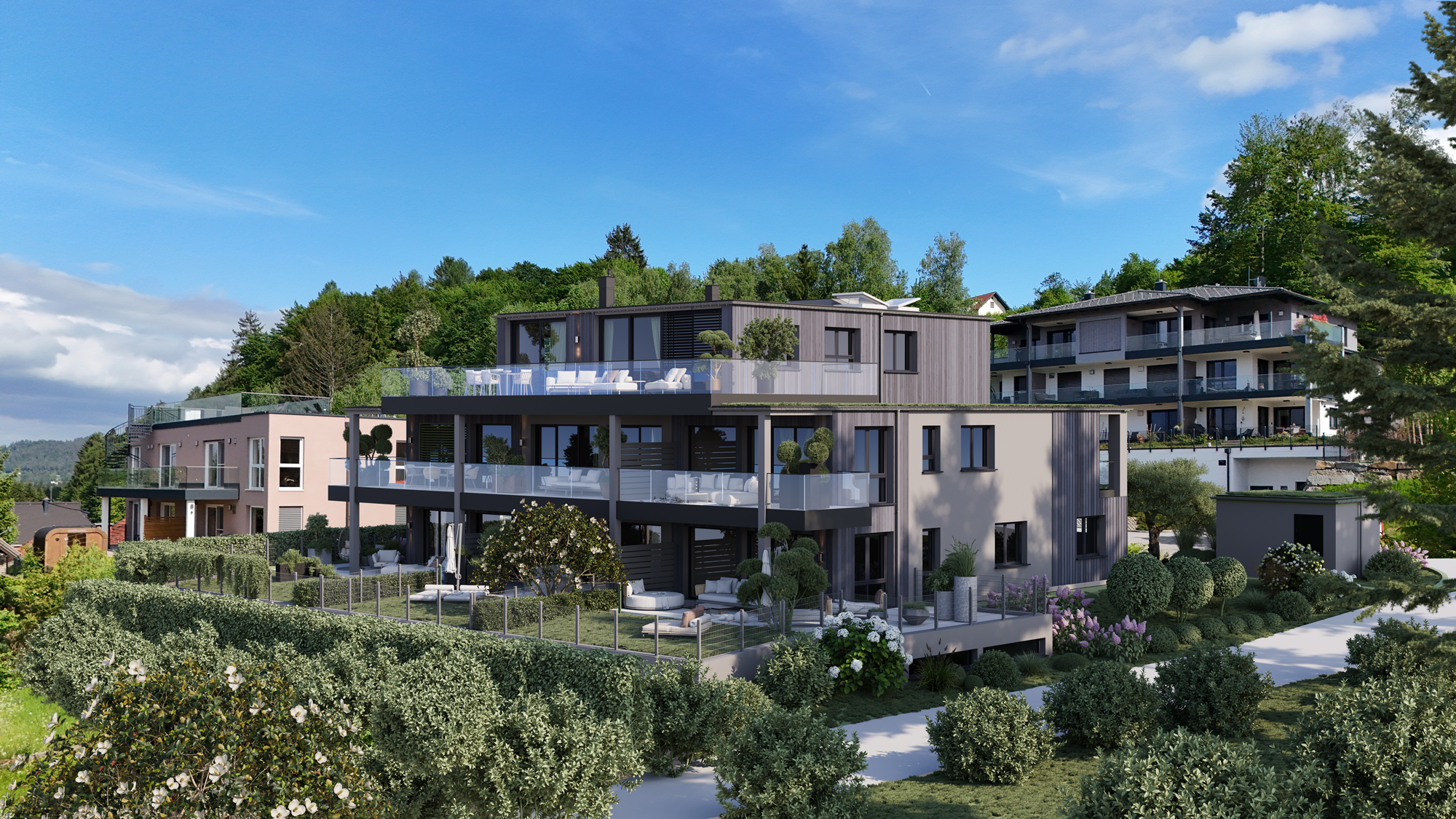 "Haus Dr. Käfer" - Gartenansicht